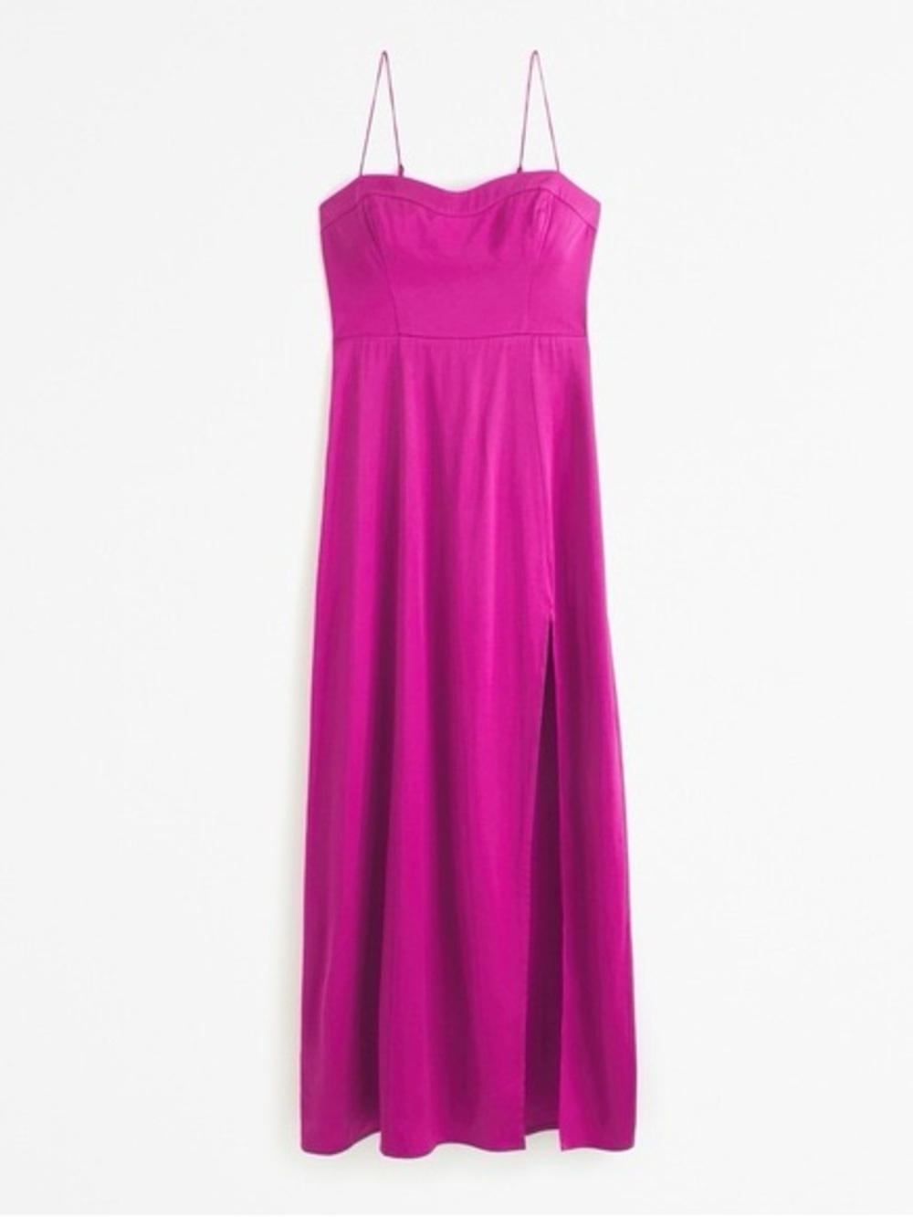 Abercrombie & Fitch Bright Magenta Spaghetti-Strap Maxi Dress